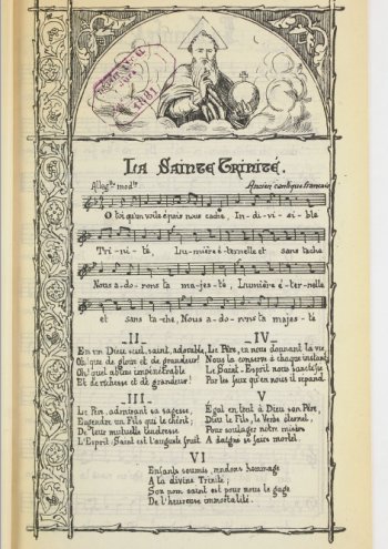 La sainte trinité Partitions gratuites